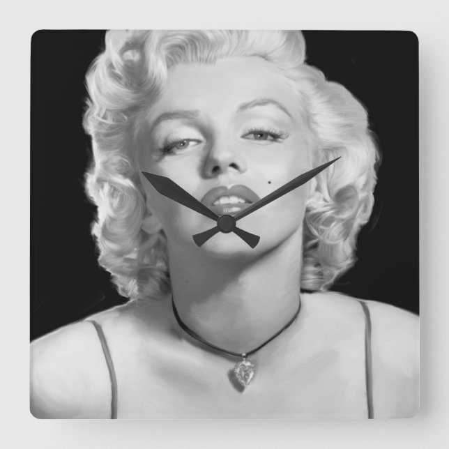 Look Of Love Square Wall Clock (Front)