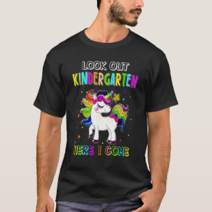 Look Out 1st Grade Here I Come Back To School Unic T-Shirt