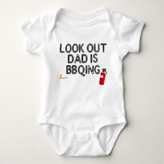 Look Out, Dad's BBQing! Baby Bodysuit