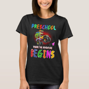 Look Out I'm Going To Crush Preschool Vibes Dinosa T-Shirt