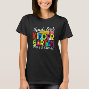 Look Out Kindergarten Back To School Cute Graphic T-Shirt