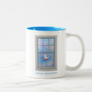 Look Out Your Window Two-Tone Coffee Mug