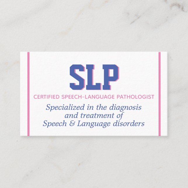 Look! SLP custom business cards (Front)