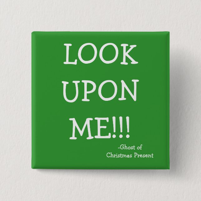 Look - The Scrooge Series 15 Cm Square Badge (Front)