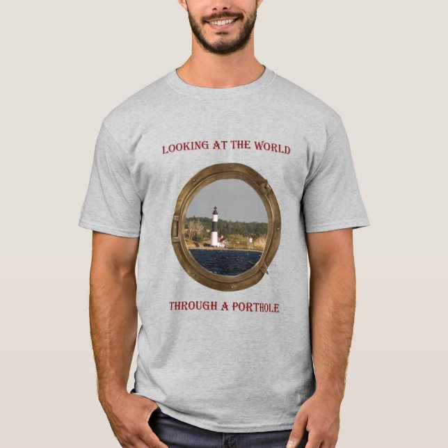 Look through porthole picture shirt (Front)