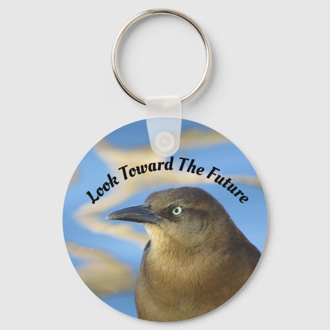 Look Towards Future Blackbird Graduation Key Ring (Front)