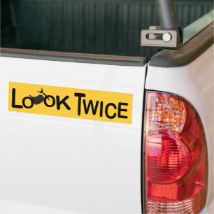 Look Twice for Motorcycles Bumper Sticker