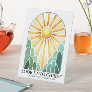LOOK UNTO CHRIST LDS 2025 Youth Theme Sign