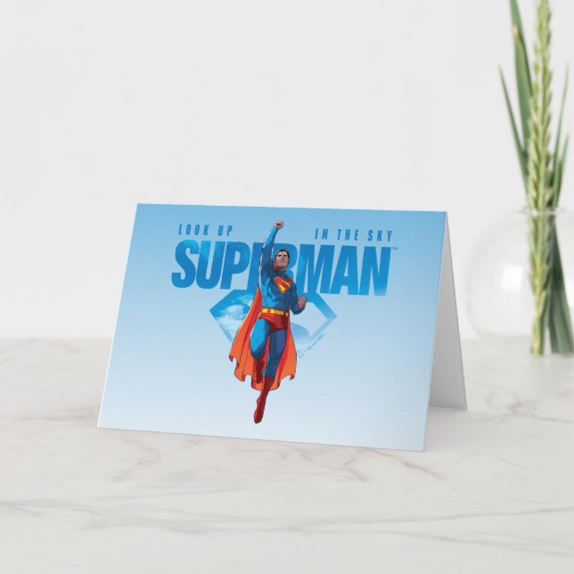 Look Up It’s Superman Card (Front)