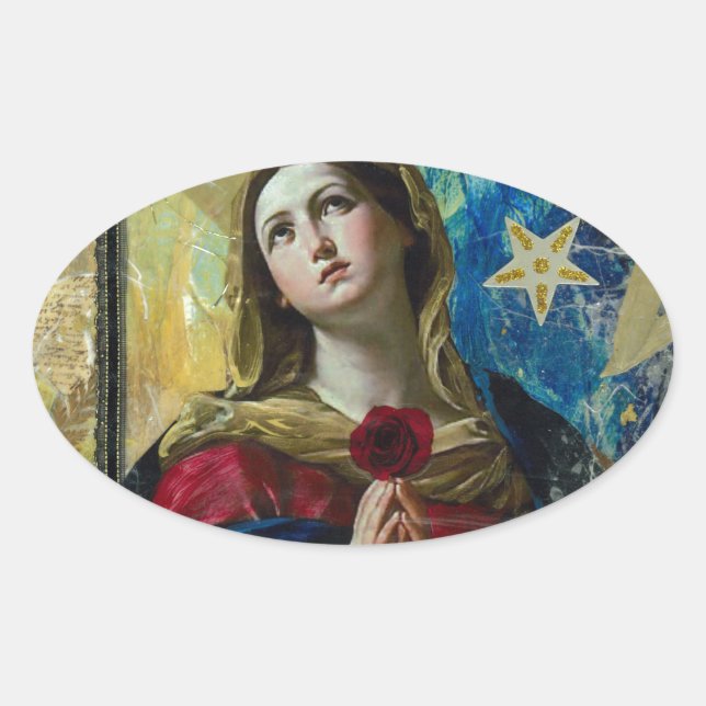 Look Up Oval Sticker (Front)