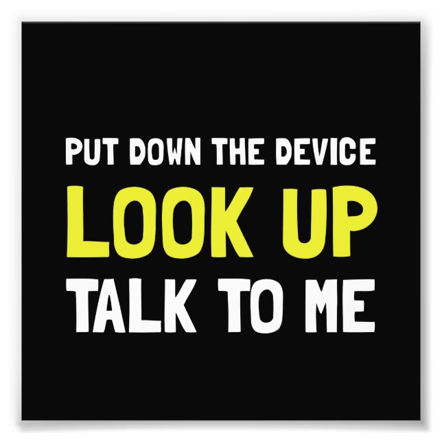 Look Up Photo Print (Front)