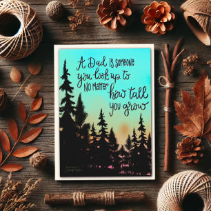 Look Up To Dad Father’s Day Trees Inspirivity Card