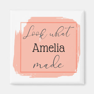 Look What I Made Personalised Magnet