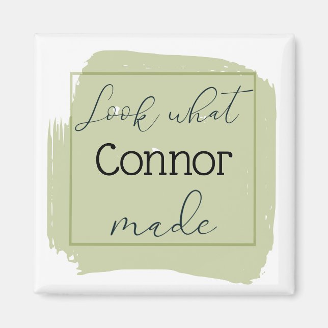 Look What I Made Personalised  Magnet (Front)