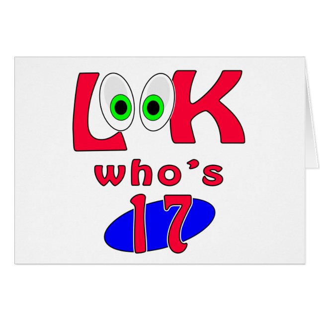 Look who is 17 ? (Front Horizontal)