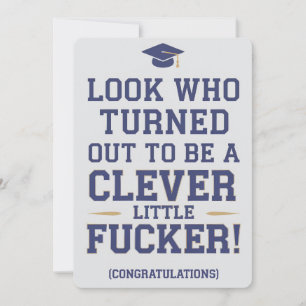 Look Who Turned Out To Be A Clever Little Graduate Holiday Card