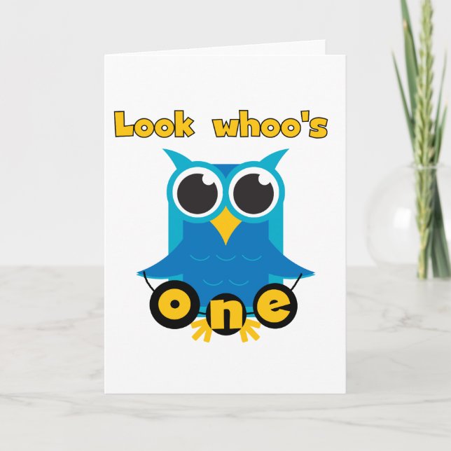 Look Whoo's 1 Tshirts and Gifts Card (Front)