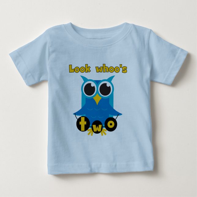Look Whoo's 2 Birthday Tshirts and Gifts (Front)