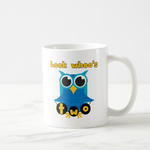 Look Whoo's 2 Birthday Tshirts and Gifts Coffee Mug