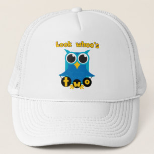 Look Whoo's 2 Birthday Tshirts and Gifts Trucker Hat