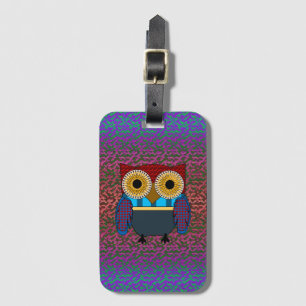 Look Whoos Watching Luggage Tag