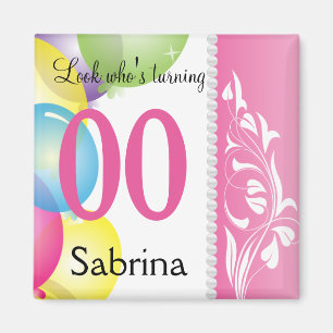 Look Who's 00 00th Birthday Magnet