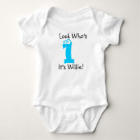 Look Who's 1 Customisable Birthday Tshirt