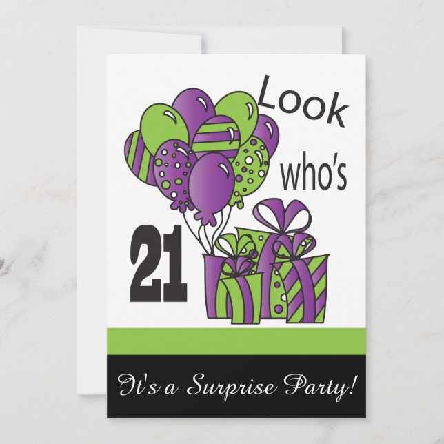 Look Who's 21 | 21st Birthday Invitation (Front)