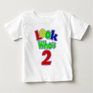 Look Who's 2/ Custom Name Baby T-Shirt