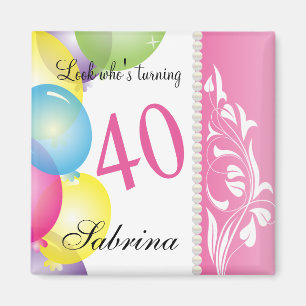 Look Who's 40 40th Birthday Magnet