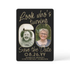 Look Who's 60 Black & Gold 2 Photo Birthday Party