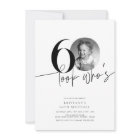 Look Who's 60 Funny Photo Simple 60th Birthday