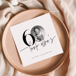 Look Who's 60 Funny Photo Simple 60th Birthday Napkin<br><div class="desc">Look Who's 60 Funny Photo Simple 60th Birthday Napkins</div>