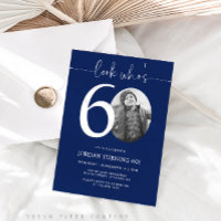 Look Who's 60 | Navy 60th Birthday Invite