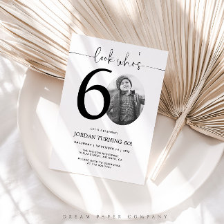 Look Who's 60 | Photo 60th Birthday Invite