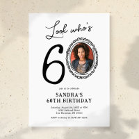 Look Who's 60 Photo Adult Birthday