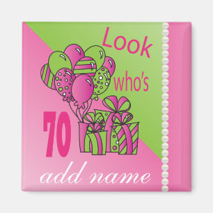Look Who's 70   70th Birthday Magnet