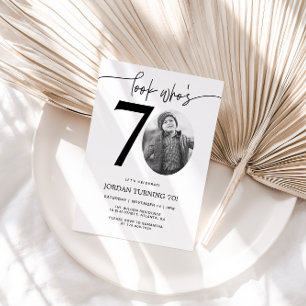Look Who's 70   Photo 70th Birthday Invite