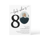 Look Who's 80! Modern Photo 80th Birthday