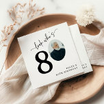 Look Who's 80! Modern Photo 80th Birthday Napkin<br><div class="desc">Embrace a new decade with our 'Look who's 80' Party napkins. Chic, personalised, and designed to spark joy, these napkins are the perfect addition to a memorable birthday celebration. Featuring the portrait of the birthday star, they add a unique touch to the milestone event. Celebrate turning 80 with style and...</div>