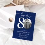 Look Who's 80 | Navy 80th Birthday Invite<br><div class="desc">Celebrate your milestone 80th birthday with timeless style using this navy blue Look Who’s 80 invitation! Featuring a sleek, modern design this blue invitation is perfect for those who prefer simplicity with a touch of elegance. Fully customizable, you can easily add your party details to create a personal and sophisticated...</div>