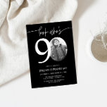 Look Who's 90 | Black 90th Birthday Invite<br><div class="desc">Celebrate your milestone 90th birthday with timeless style using this black Look Who’s 90 invitation! Featuring a sleek, modern design this black invitation is perfect for those who prefer simplicity with a touch of elegance. Fully customizable, you can easily add your party details to create a personal and sophisticated invite...</div>