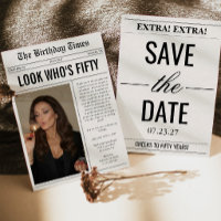 Look Who's Fifty Photo Newspaper 50th Birthday