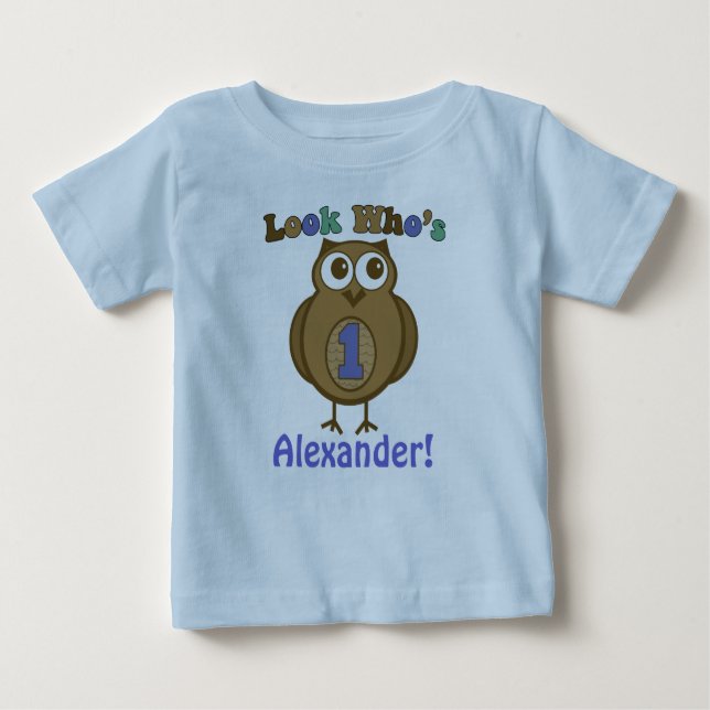 Look Who's One Birthday Shirt (Front)