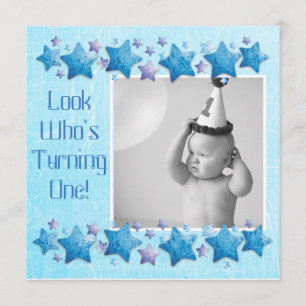 Look Who's Turning 1, First Birthday Invitation