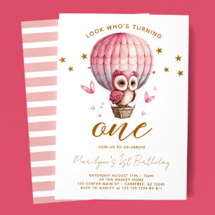 Look Who's Turning One Birthday Invitation