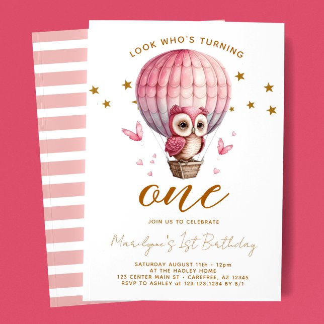 Look Who's Turning One Birthday Invitation (Creator Uploaded)