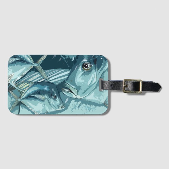 Lookdown Fish Luggage Tag (Front Horizontal)