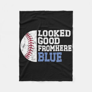Looked Good From Here Blue Funny Softll Mama Mom G Fleece Blanket
