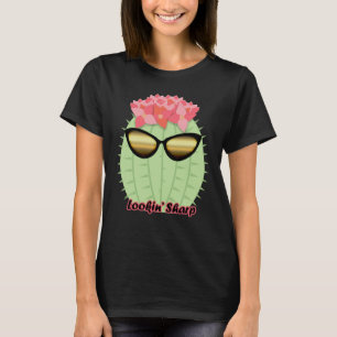Lookin' Sharp Blooming Cactus with Sunglasses T-Shirt